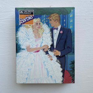 Vintage 1987 Barbie & Ken 100 Piece Puzzle Mattel Golden 4609-43 New Sealed